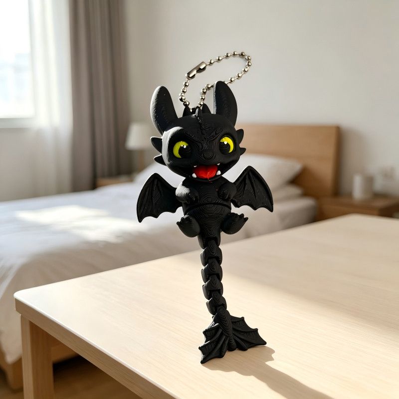 Toothless Keychain 3D Printed  - đánh giá và giá Baby Gear