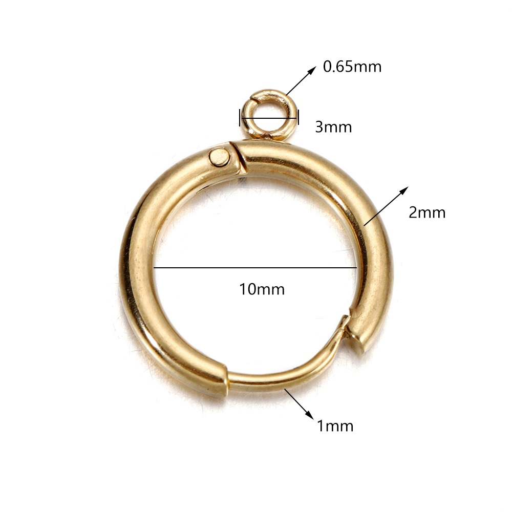 10pcs/lot Stainless Steel Gold - đánh giá và giá Diapering