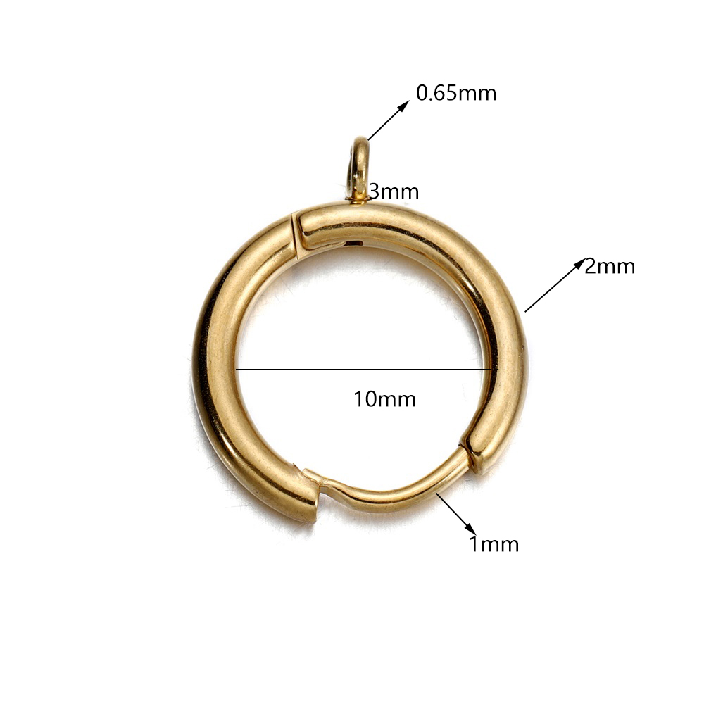 10pcs/lot Stainless Steel Gold - đánh giá và giá Diapering