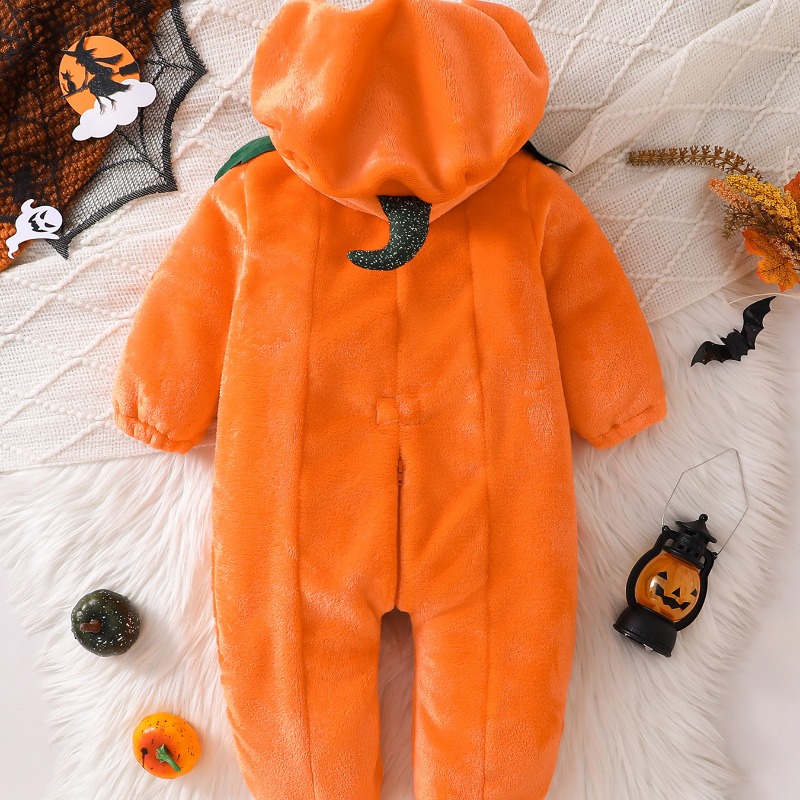 Newborn Baby Pumpkin Romper Ho - đánh giá và giá Cotton Baby Onesies Zipper