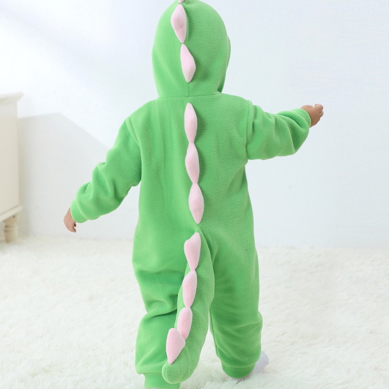 Newborn Baby Green Dinosaur Ro - đánh giá và giá Cotton Baby Onesies Zipper