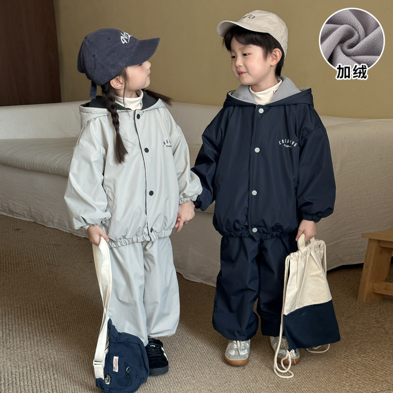 Boy Girl Hood 2piece Set Baby  - đánh giá và giá Toddler Boy Winter Fleece Jacket