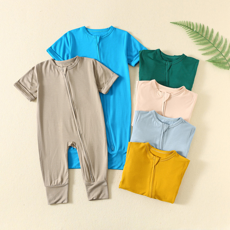 Somenie INS Style Baby Bamboo  - đánh giá và giá Cotton Baby Onesies Zipper