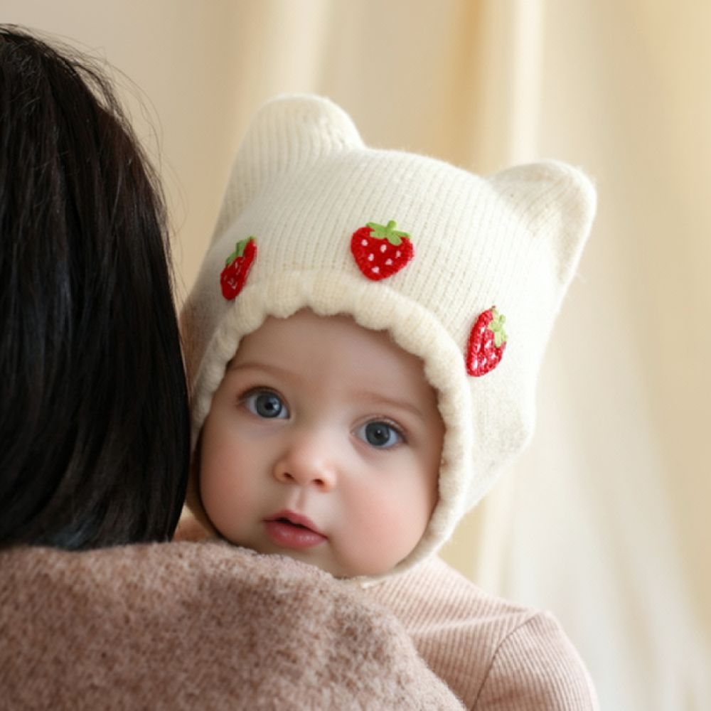 Winter Knitted Baby Bonnet War - đánh giá và giá Infant Beanie Hat With Ears