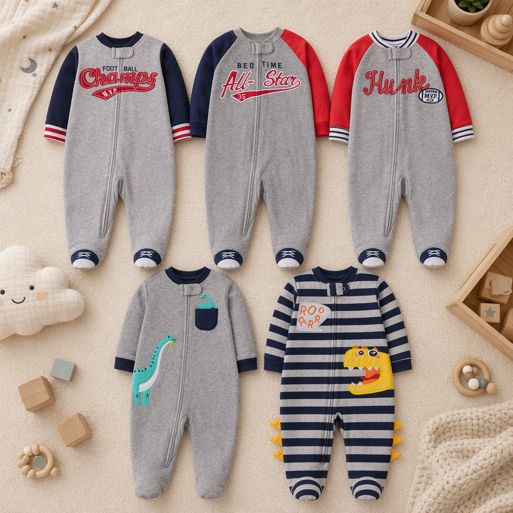 Infant Boys Double Sided Cotto - đánh giá và giá Cotton Baby Onesies Zipper